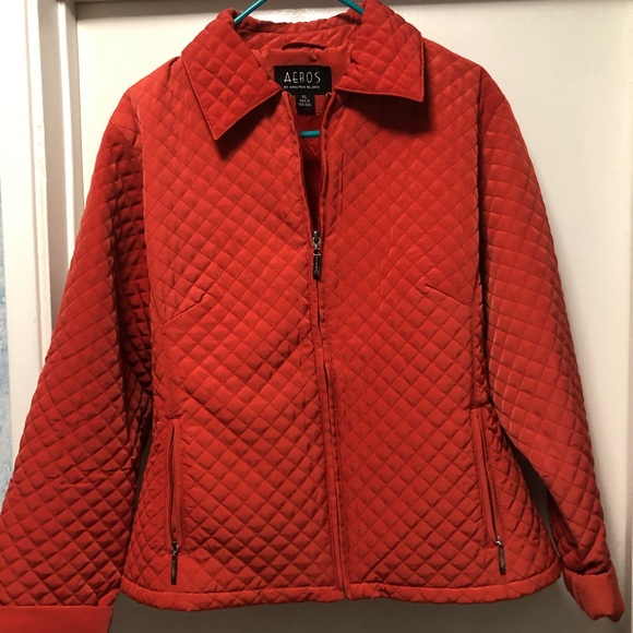 Aeros Wm jacket xl New orange lined zippered. Lined A-line . New used wore once - Picture 2 of 4